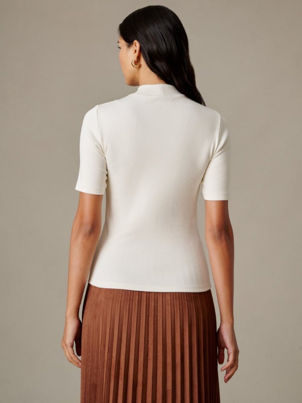 J McLaughlin Jess Ribbed Top - Ivory NEW - Picture 4 of 4